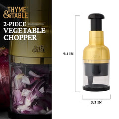 Thyme & Table Veggie Chopper with Stainless Steel Blade - USA MEGA SHOP