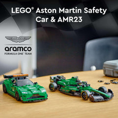 LEGO Speed Champions Aston Martin Safety Car & AMR23 Building Toys - Race Car Toy for Kids, Boys & Girls, Ages 9+ - Gift for Christmas - W/ 2 Minifigures - 76925 - USA MEGA SHOP