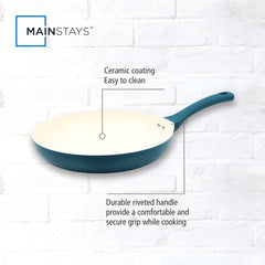 Mainstays Aluminum Nonstick Ceramic 3 Pieces Frypan Set
