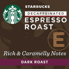 Starbucks by Nespresso Decaf Espresso Coffee Pods, Dark Roast (60 Ct.)