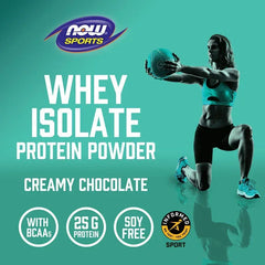 NOW Foods, Sports, Whey Protein Isolate, Creamy Chocolate, 1.8 lbs (816 g)