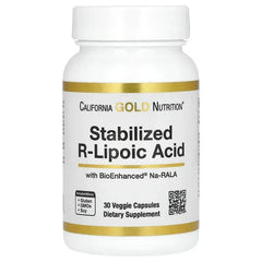 California Gold Nutrition, Stabilized R-Lipoic Acid with Biotin
