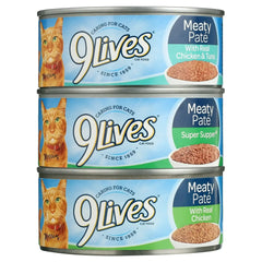 9Lives Paté Favorites Variety Pack Wet Cat Food, 5.5-Ounce Cans, 12-Count - USA MEGA SHOP