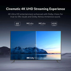 onn 4K Plus Streaming Device, Google TV - Ultra-fast Streaming, Stunning 4K UHD, 16GB Storage, 2GB RAM, Dolby Vision & Atmos, Remote with Voice Control