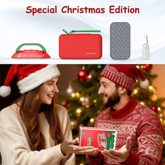 Newbealer Travel Iron with Global Voltage,Christmas Ready Gift,100-240V 0.8lb Ultra-Lightweight Mini Iron for Clothes,Xmas Gifts for Women,Girls(Red) - USA MEGA SHOP