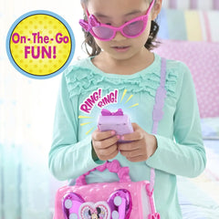 Disney Junior Minnie Mouse Bowfabulous Bag Set, 7-piece, Pretend Play, Kids Toys for Ages 3 Up - USA MEGA SHOP