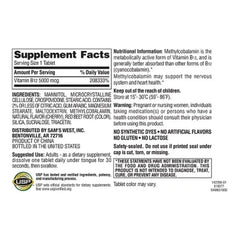 Member’s Mark Sublingual Vitamin B12 5000 mcg Methylcobalamin Tablets, 300 Count