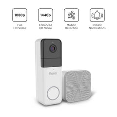 Roku Wire-Free Video Doorbell & Chime SE (1-Pack) with Motion & Sound Detection - Voice Control