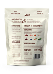 360 Pet Nutrition Multi Protein Flavor Freeze Dried Dog Food