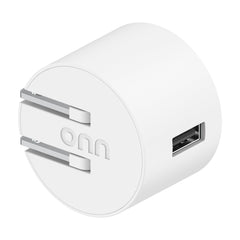 onn 12W Single USB-A Port Wall Charger with 3ft USB-C to USB Cable, Foldable Plug, White - Compatible with iPhone 17/16/15 Series, Samsung Galaxy, Google Pixel, and more