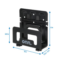 Onn Adjustable Wall Mount for most Streaming Devices, Black