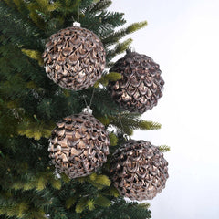 4-Count Matte Red Shatterproof Christmas Ornaments, 5.9 in, by Holiday Time