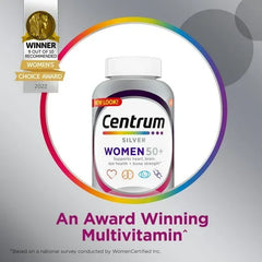 Centrum Silver Womens 50 Plus Multivitamin With Vitamin B, C, D3 & E, 65 Count - USA MEGA SHOP