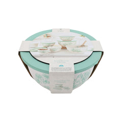 The Pioneer Woman Agatha 12-Piece Bamboo Melamine Nesting Mixing Bowl Set, Green