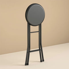 Mainstays 24" Vinyl Padded Folding Stool, Black
