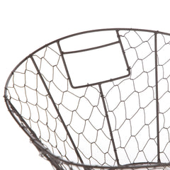 Mainstays Chicken Wire Decorative Storage Basket with Handles - USA MEGA SHOP