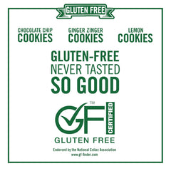 Tate's Bake Shop Gluten Free Cookies Variety Pack – Lemon, Ginger Zinger & Chocolate Chip (3 x 7 oz Bags)