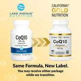California Gold Nutrition, CoQ10, USP Grade Ubiquinone, 100 mg, 120 Veggie Capsules - USA MEGA SHOP