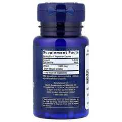 Life Extension, Lithium, 1,000 mcg, 100 Vegetarian Capsules