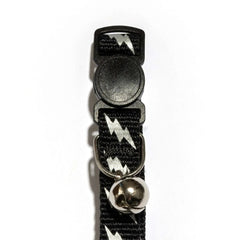 Vibrant Life, Reflective Lighting Bolt Breakaway Fashion Cat Collar, Black, One Size Fits Most