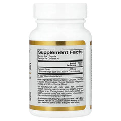 California Gold Nutrition, Curcumin 95, 30 Veggie Capsules (500 mg per Capsule)