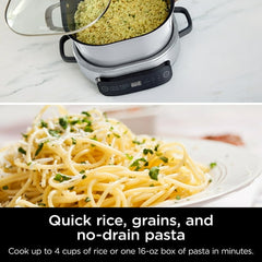 Ninja 10-in-1 Everyday PossibleCooker 6.5 Qt Multi-Cooker, Slow Cook, Dutch Oven, Rice Cooker, MC1100 White