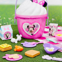 Disney Junior Minnie Mouse Fab Food Bucket, 25-Pieces, Pretend Kitchen Playset Baby and Toddler Toys - USA MEGA SHOP