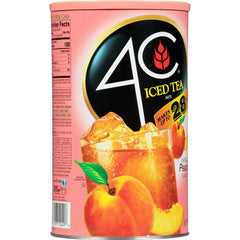 4C Powdered Drink Mix, Natural Peach, 66.1 oz, 1 Ct