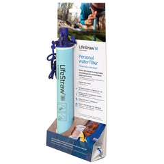 Lifestraw Personal Water Filter for Travel, Hiking, Camping and Survival - Blue