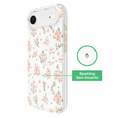 onn Pink Floral with Gems Phone Case for iPhone Air