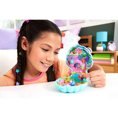 Polly Pocket Glitter Island Compact Playset with 1 Micro Mermaid Doll and Ocean Pets, Travel Toy with Themed Accessories - USA MEGA SHOP