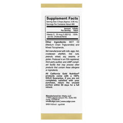California Gold Nutrition, Vitamin D3, 25 mcg (1,000 IU), 1 fl oz (30 ml) - USA MEGA SHOP