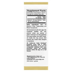 California Gold Nutrition, Vitamin D3, 25 mcg (1,000 IU), 1 fl oz (30 ml)
