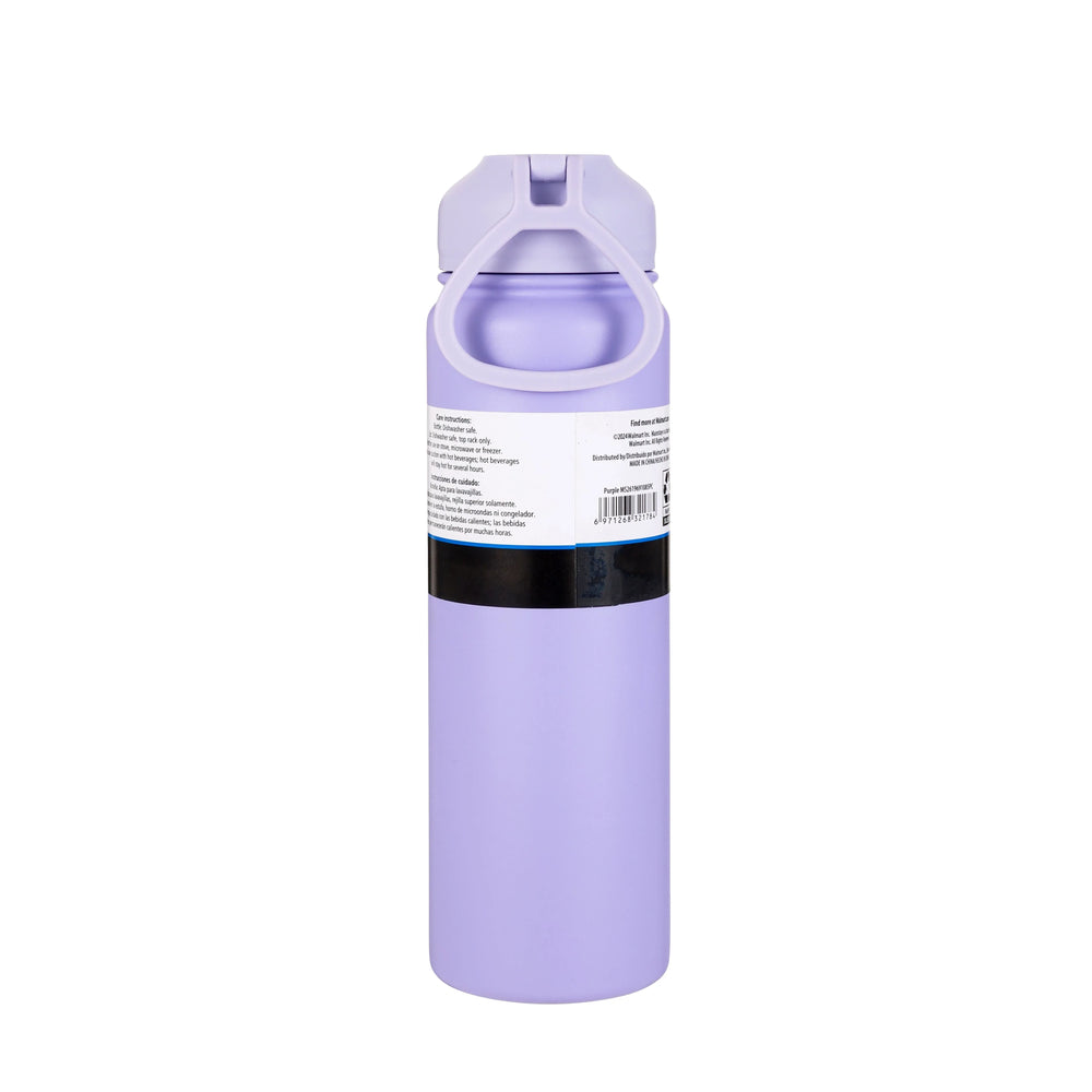 Mainstays 24oz Purple Stainless Steel Double Wall Water Bottle - USA MEGA SHOP