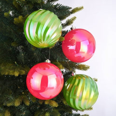 4-Count Matte Red Shatterproof Christmas Ornaments, 5.9 in, by Holiday Time