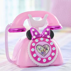 Disney Junior Minnie Mouse Ring Me Rotary Phone with Lights and Sounds, Interactive, Iridescent Pink, Baby and Toddler Toys - USA MEGA SHOP