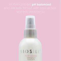 BioSilk For Dogs Silk Therapy Detangling Plus Shine Protecting Mist Detangling Spray 8 fl oz