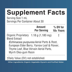 MARYRUTH'S Lymphatic Support Liquid Drops | USDA Organic | Herbal Blend with Echinacea & Elderberry | Blue Vervain | Yarrow Leaf | Vegan | Alcohol-Free | Non-GMO | CLP Certified | 1 oz | 30 Servings