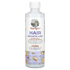 MaryRuth's, Hair Growth Max Liposomal, Almond Cookie, 15.22 fl oz (450 ml) - USA MEGA SHOP