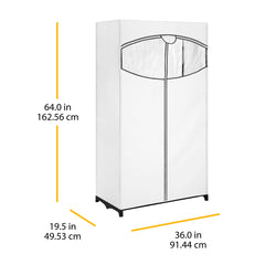 Whitmor Clothes Closet - 36 Inch Portable Closet - White