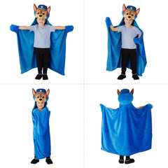 PAW Patrol Chase Kids Hooded Throw, Wearable Plush, Blue
