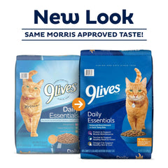 9Lives Daily Essentials Dry Cat Food with Chicken, Beef & Salmon Flavors, 3.15 lb. Bag - USA MEGA SHOP