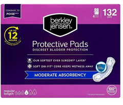 Berkley Jensen Moderate Bladder Control Pad, 132 ct.