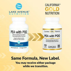 California Gold Nutrition, PEA 300 mg + PQQ 10 mg, 90 Veggie Capsules - USA MEGA SHOP