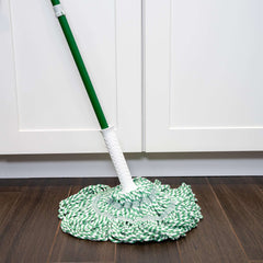 Libman Tornado Twist Mop Cotton Blend Head Steel Handle Green & White