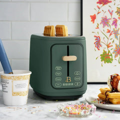 Beautiful 2 Slice Toaster with Touch-Activated Display, by Drew Barrymore