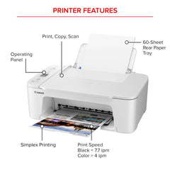 Canon PIXMA TS3722 All-In-One, Wireless Inkjet Printer for Home Office - USA MEGA SHOP