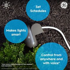 GE Cync Outdoor Smart Plug, Works with Alexa and Google, Matter Compatible, 1 Pack
