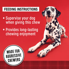 Ol' Roy 5" Stuffed Shin Dog Dry Chew Bone, Bacon & Cheese 1 Count