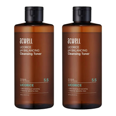 ACWELL Licorice pH Balancing Cleansing Toner, 10.14 fl oz, 2-pack